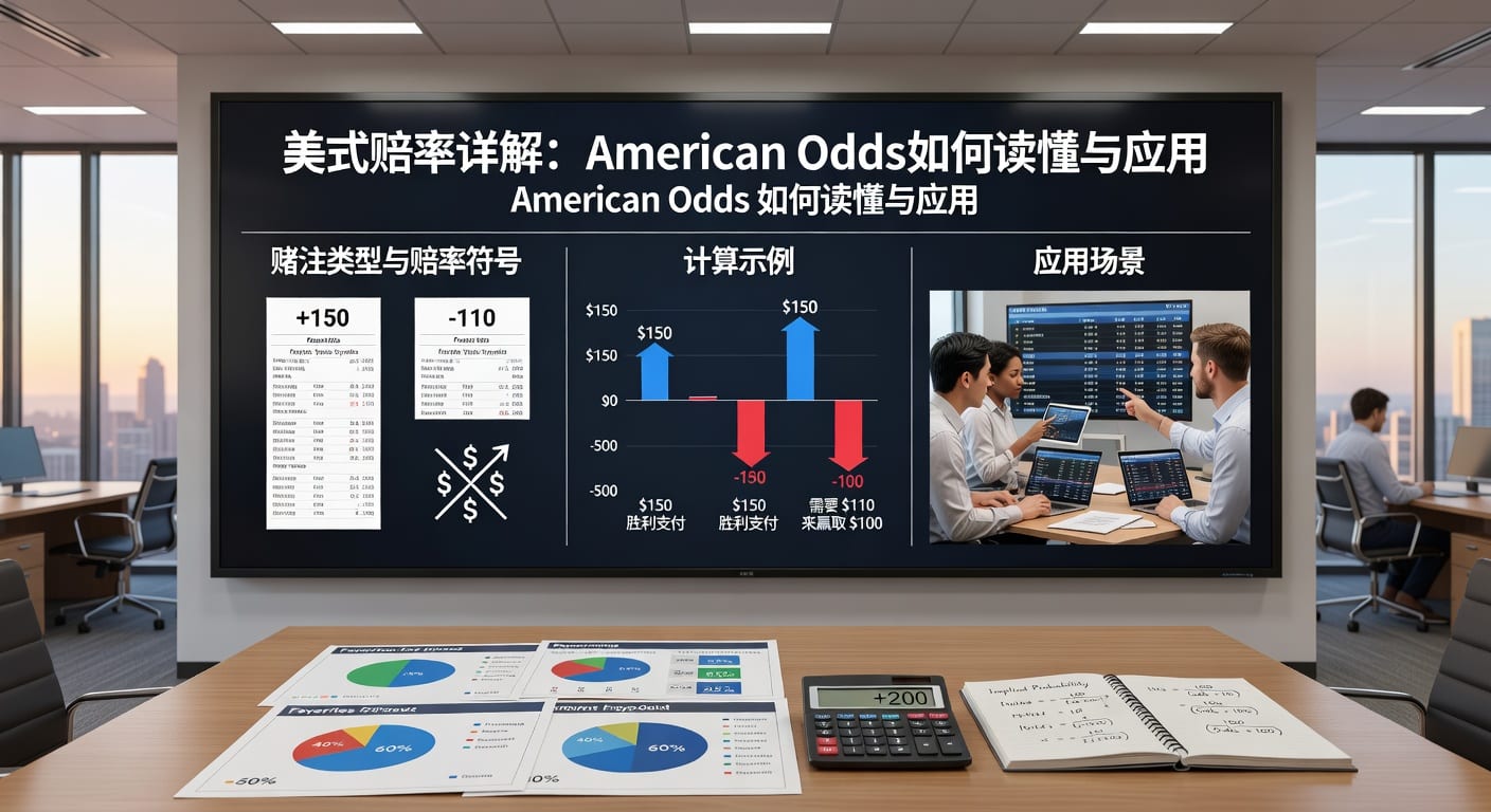 美式赔率 American Odds 详解：换算与实战读法
